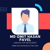 MD Omit Hasan Pavel laravel php developer at Quick rank solution